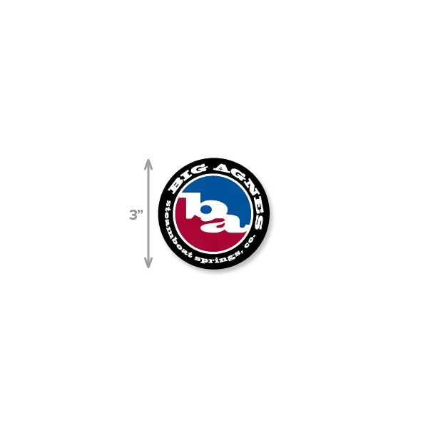3" Big Agnes Logo Sticker - Image 3